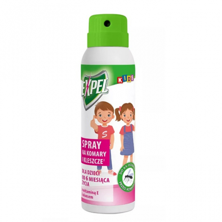 Expel Kids spray na komary i kleszcze dla dzieci, 90 ml