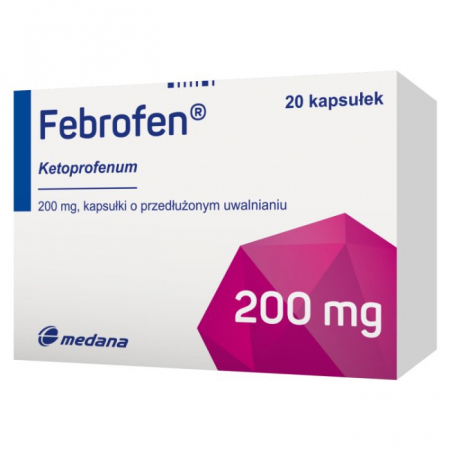 Febrofen 200 mg, 20 kapsułek 