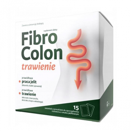 Fibro Colon Trawienie saszetki z błonnikiem, 15 szt.