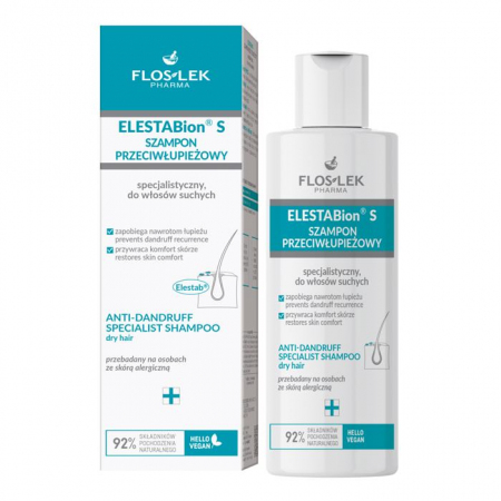 Flos-Lek Elestabion S szampon dermatologiczny przeciwłupieżowy, 150 ml