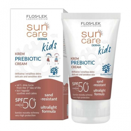 Flos-Lek Sun Care Derma Kids Prebiotic krem SPF 50+ od 1. dnia, 50 ml