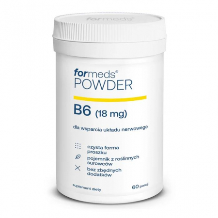 Formeds Powder B6 witamina B6 w proszku na układ nerwowy, 60 porcji