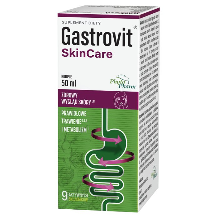 Gastrovit SkinCare krople na zdrowy wygl d sk ry i trawienie 50