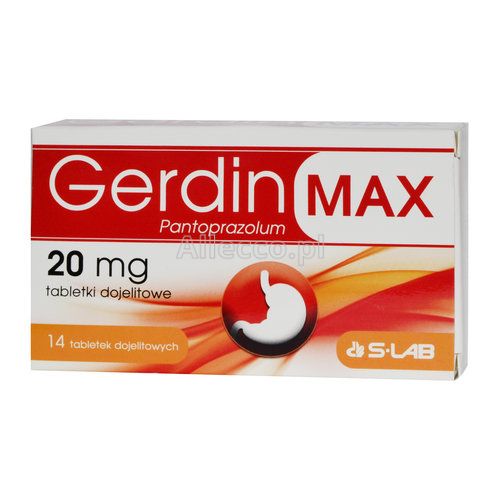 Gerdin Max 20 Mg 14 Tabletek Dojelitowych Wrzody Leki I Schorzenia Alleccopl 0754