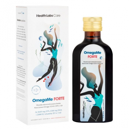 Health Labs OmegaMe Forte olej z ryb bogaty w omega 3, 160 ml