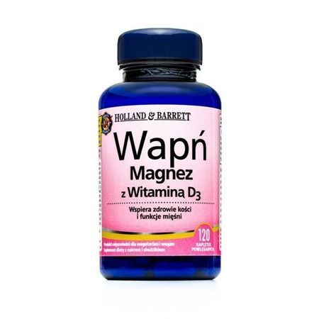 Holland Barrett Wapń I Magnez Z Wit D3 120 Kapletek