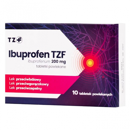 Ibuprofen 200 mg TZF tabletki powlekane przeciwbólowe, 10 szt.