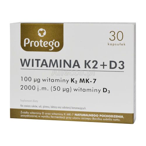 Protego Witamina K2 D3 30 Kaps Alleccopl