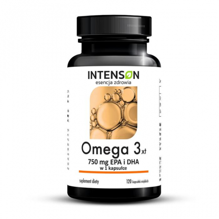 Intenson Omega-3 XT kapsułki wspierające pracę serca i mózgu, 120 szt.