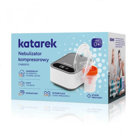 Katarek CNB69010 nebulizator kompresorowy dla dzieci i dorosłych, 1 szt.