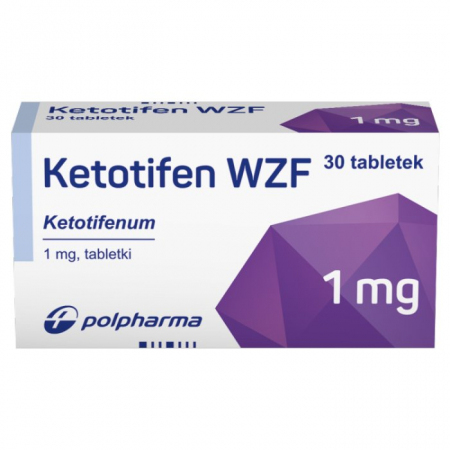 Ketotifen 1 mg, 30 tabletek