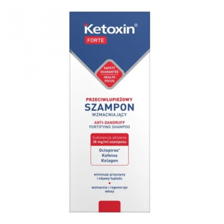 Ketoxin Forte szampon przeciwłupieżowy wzmacniający, 200 ml