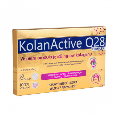 KolanActive Q28 Complex kapsułki wspierające produkcję kolagenu, 60 szt.
