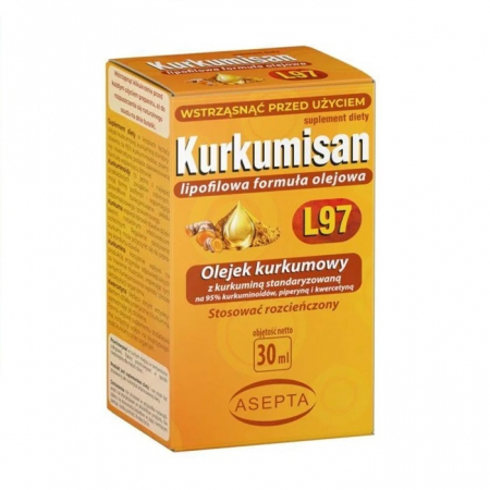 Kurkumisan L97 krople z olejkiem kurkumowym, 30 ml