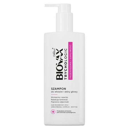 L'Biotica Biovax Trychologic Przesuszenie i Łamliwość szampon do włosów, 200 ml