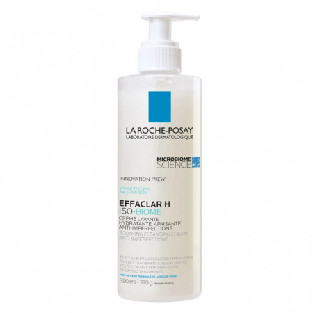 La Roche-Posay Effaclar H ISO-Biome kojący krem myjący, 390 ml