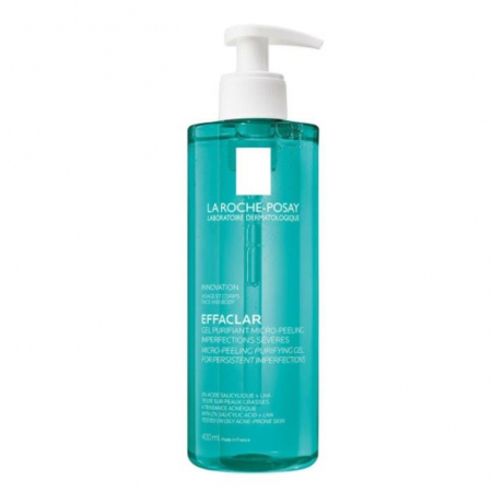 La Roche-Posay Effaclar Micro-peeling żel oczyszczający do twarzy i ciała, 400 ml