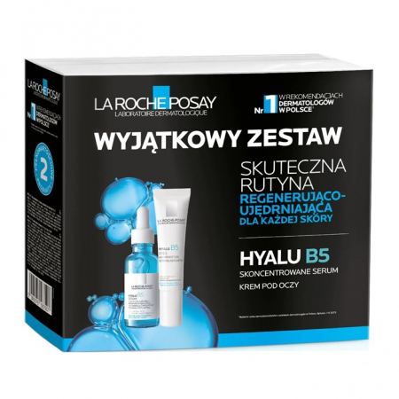 La Roche-Posay Hyalu B5 zestaw: Skoncentrowane serum, 30 ml + Krem przeciwzmarszczkowy pod oczy, 15 ml