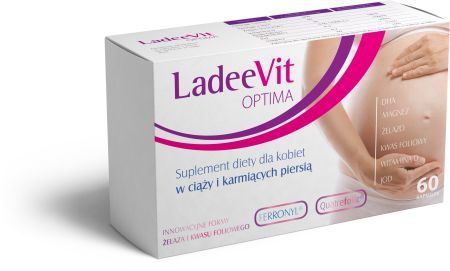 Ladeevit Optima 60 Kapsułek Witaminy Dla Kobiet W Ciąży Okres Ciąży Mama I Dziecko Alleccopl