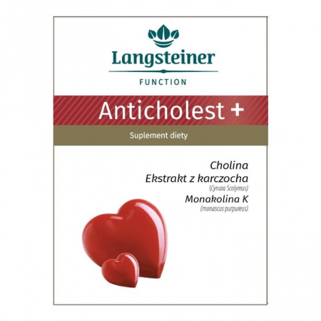 Langsteiner Anticholest+ kapsułki na wątrobę i cholesterol, 60 szt.