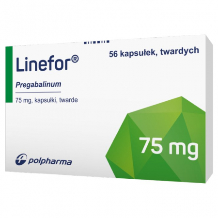 Linefor 75 mg, 56 kapsułek twardych