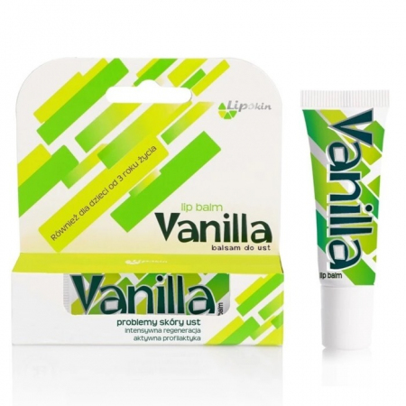 Lipskin Vanilla balsam do ust silnie nawilżający i zmiękczający, 8 g