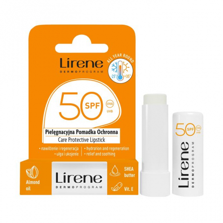 Lirene pomadka ochronna do ust SPF50, 4,6 g