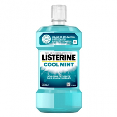 Listerine Cool Mint płyn do płukania jamy ustnej, 500 ml