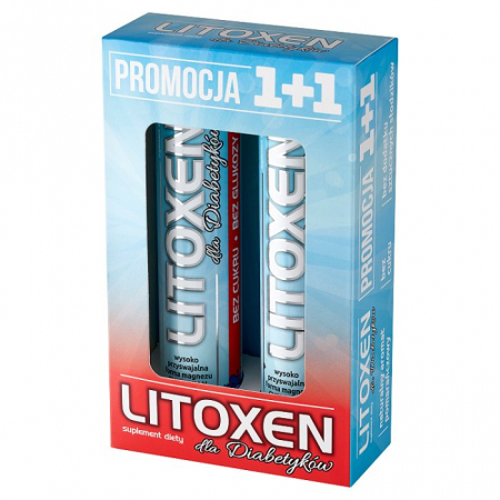 Litoxen elektrolity dla diabetyków tabletki musujące, 20 + 20 szt.