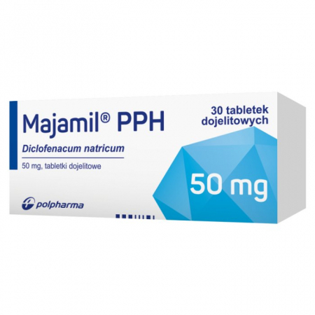 Majamil PPH 50 mg, 30 tabletek dojelitowych 