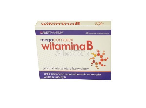 Mega Witamina B-Complete 50 Tabl. - Witaminy Z Grupy B - Witaminy I ...