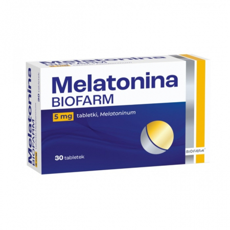 Melatonina Biofarm 5 mg tabletki na sen, 30 szt.