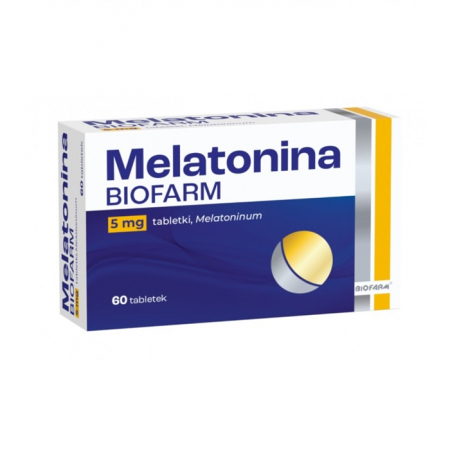 Melatonina Biofarm 5 mg tabletki na sen, 60 szt.