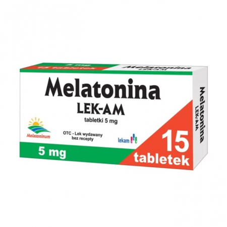 Melatonina Lek-Am 5 mg tabletki na sen, 15 szt.