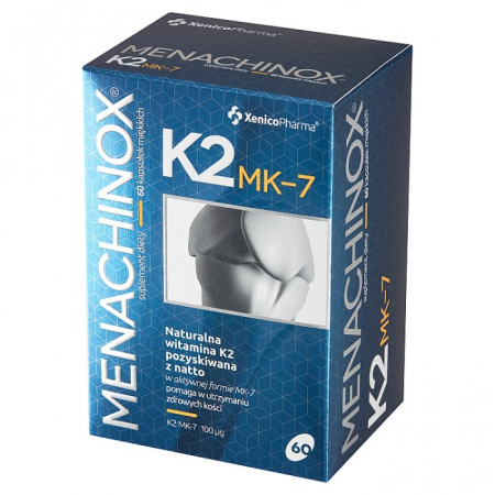 Menachinox K2 MK-7 kapsułki na wsparcie kości, 60 szt.