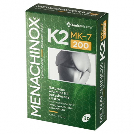 Menachinox K2 MK-7 kapsułki z witaminą K na wzmocnienie kości, 30 szt.