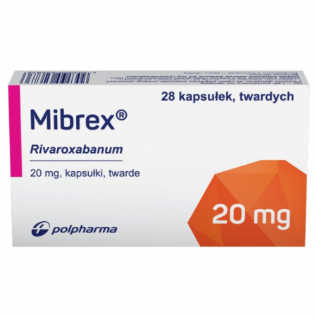 Mibrex 20 mg kapsułki twarde, 28 szt.