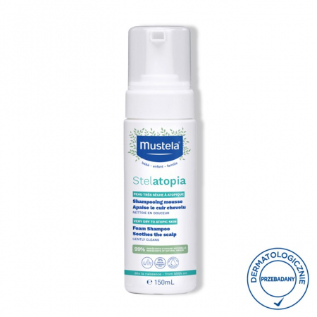 Mustela Stelatopia szampon w piance do skóry atopowej, 150 ml