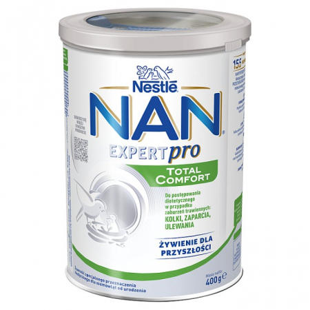 Nan ExpertPro Total Comfort od urodzenia na kolki zaparcia ulewania, 400 g