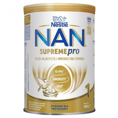 Nan SupremePro 1 HMO mleko początkowe dla niemowląt od urodzenia, 400 g