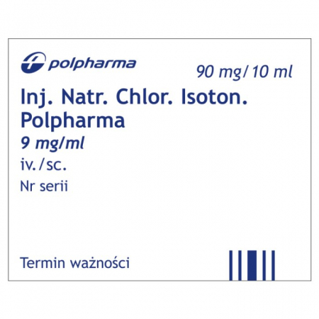 Natrium chloratum 0,9%, 100 ampułek po 10 ml