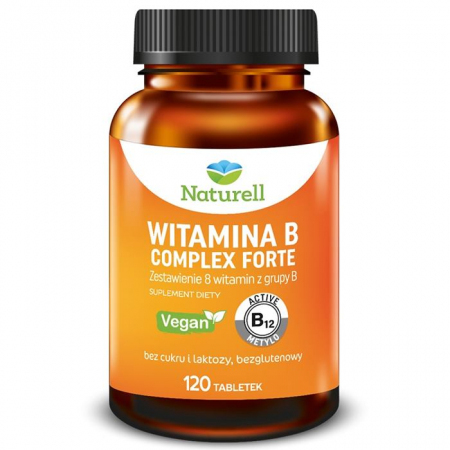 Naturell Witamina B Complex Forte tabletki z kompleksem witamin B, 120 szt.