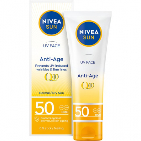 Nivea Sun UV Face anti-age przeciwzmarszczkowy krem do twarzy SPF50, 50 ml