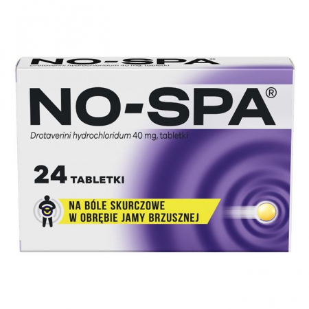 No-Spa 40 mg tabletki na skurczowe bóle brzucha, 24 szt.