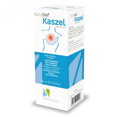 NutriDef Kaszel płyn łagodzący kaszel, 200 ml