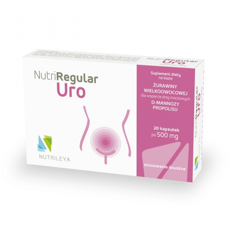 Nutriregular Uro 500 mg kapsułki na układ moczowy, 20 szt.