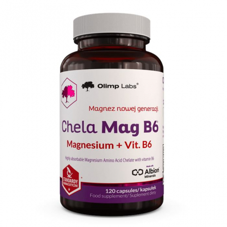Olimp Chela-Mag B6 kapsułki z magnezem i witaminą B, 120 szt.
