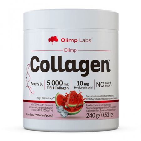 Olimp Collagen proszek do picia o smaku arbuzowym na stawy, 240 g