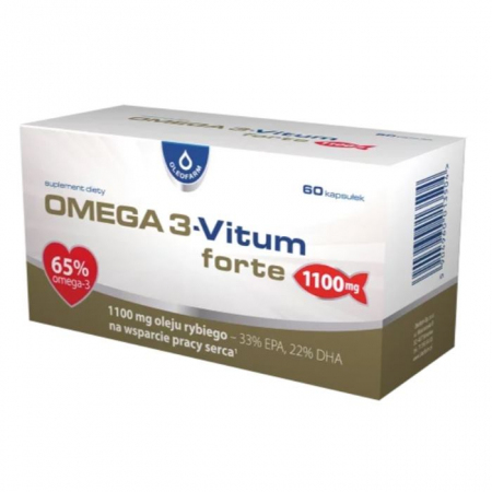 Omega-3 Vitum Forte kapsułki z olejem rybim na wsparcie serca, 60 szt.