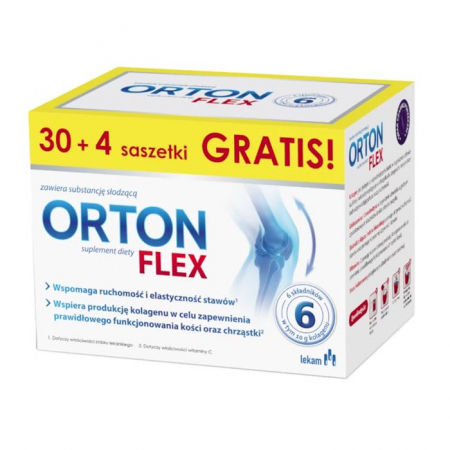 Orton Flex kolagen na stawy w saszetkach, 30 szt. + 4 szt.